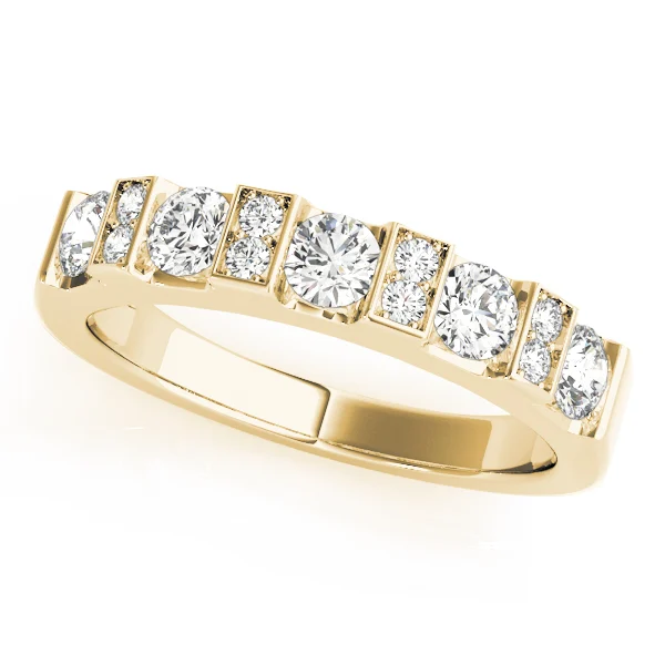 Bar Set Round Wedding Band - Image 3