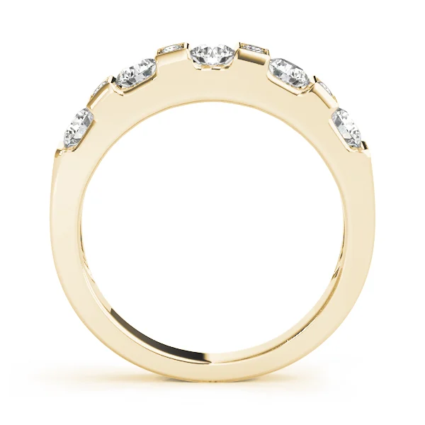 Bar Set Round Wedding Band - Image 4