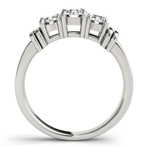 3-Stone Round Engagement Ring - Image 2