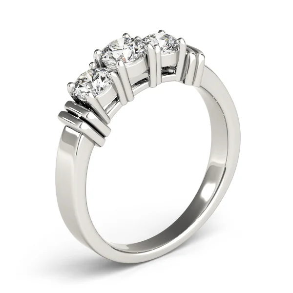 3-Stone Round Engagement Ring - Image 4