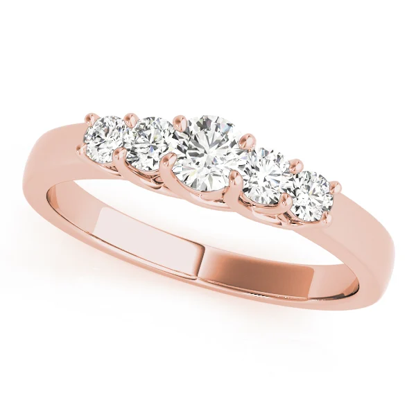 Prong Set Trellis Wedding Band - Image 5