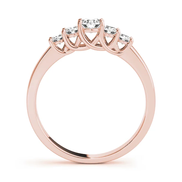 Prong Set Trellis Wedding Band - Image 6