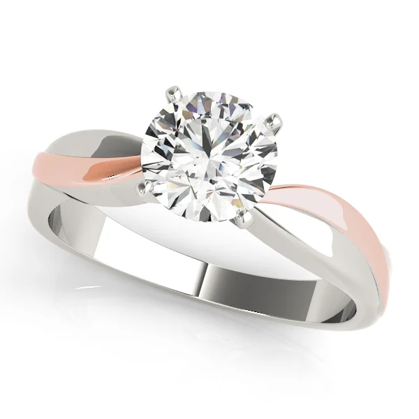 Solitaire Swirl Engagement Ring - Image 9