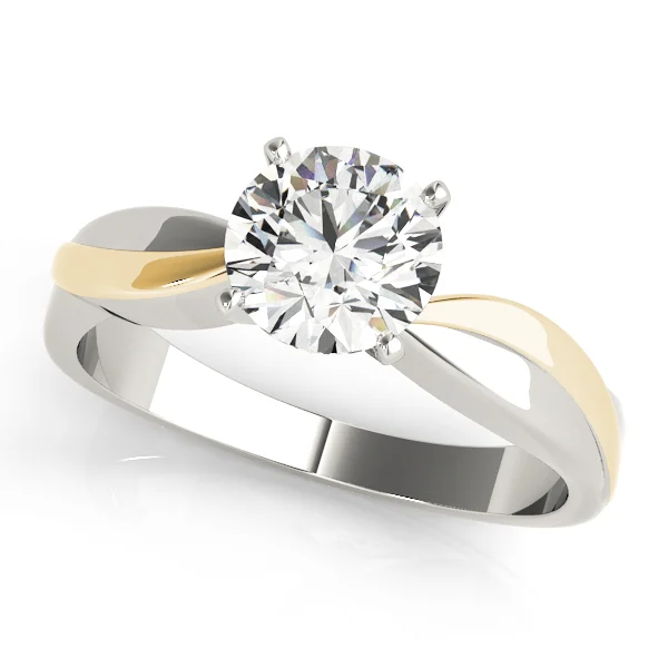 Solitaire Swirl Engagement Ring - Image 5