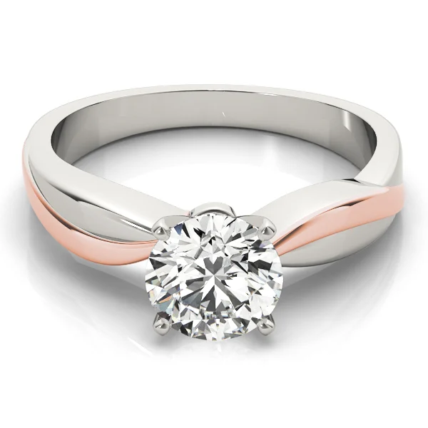 Solitaire Swirl Engagement Ring - Image 11