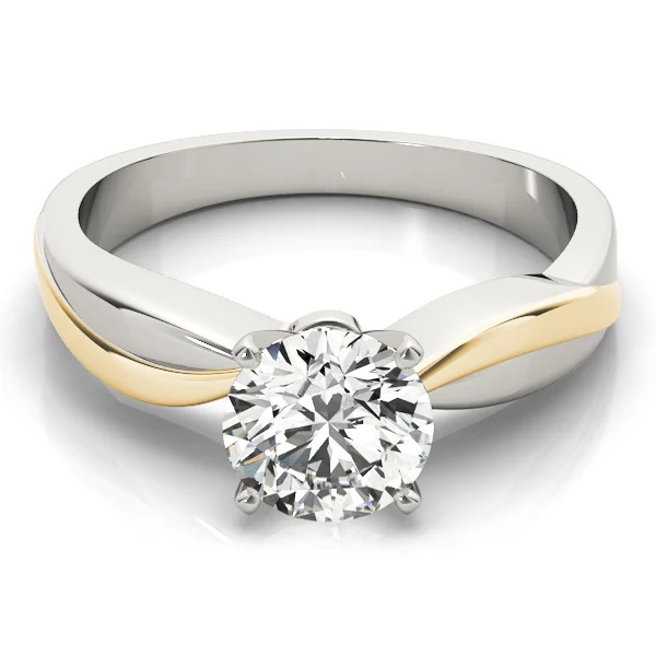 Solitaire Swirl Engagement Ring - Image 7