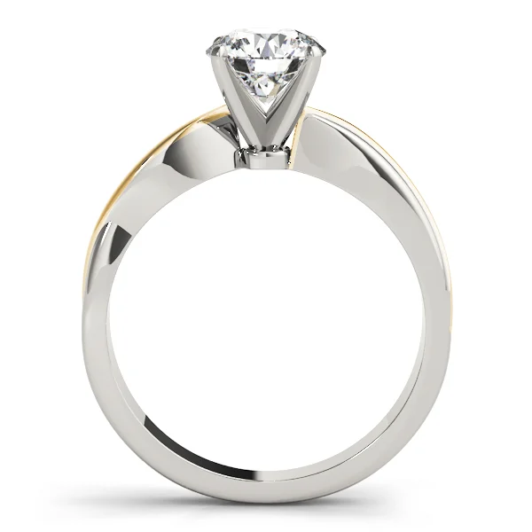 Solitaire Swirl Engagement Ring - Image 6