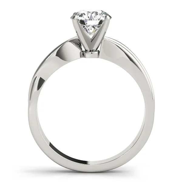 Solitaire Swirl Engagement Ring - Image 2