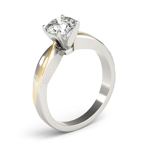 Solitaire Swirl Engagement Ring - Image 8