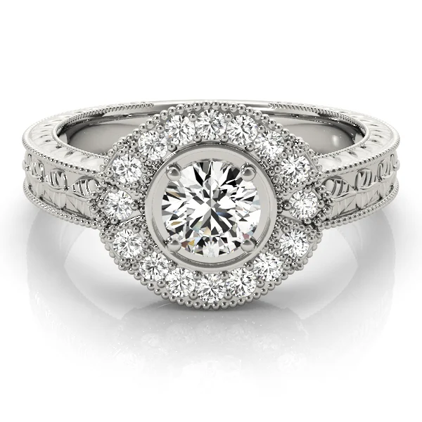 Nature Inspired Filigree Milgrain Engagement Rings - Image 3