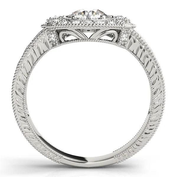 Nature Inspired Filigree Milgrain Engagement Rings - Image 2