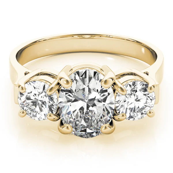 ENGAGEMENT RINGS 3 STONE OVAL - Image 7