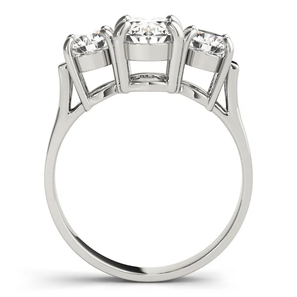 ENGAGEMENT RINGS 3 STONE OVAL - Image 2