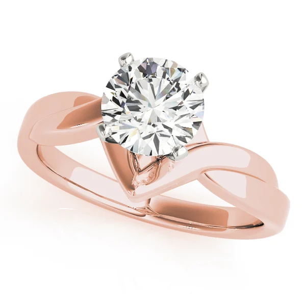Twisted Shank Solitaire Engagement Ring - Image 9