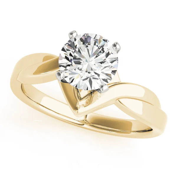 Twisted Shank Solitaire Engagement Ring - Image 5