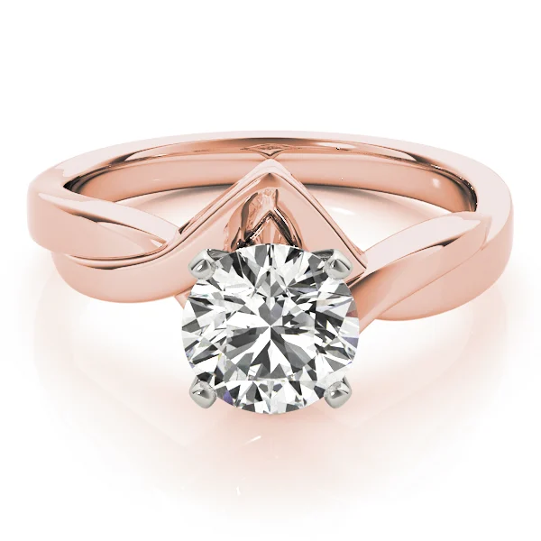 Twisted Shank Solitaire Engagement Ring - Image 11