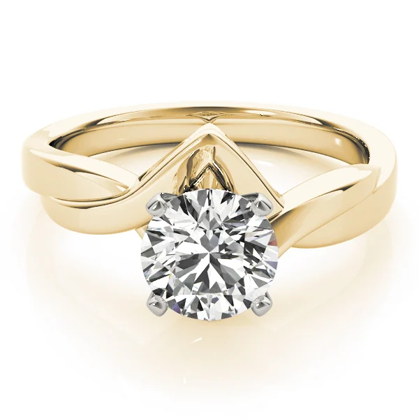 Twisted Shank Solitaire Engagement Ring - Image 7