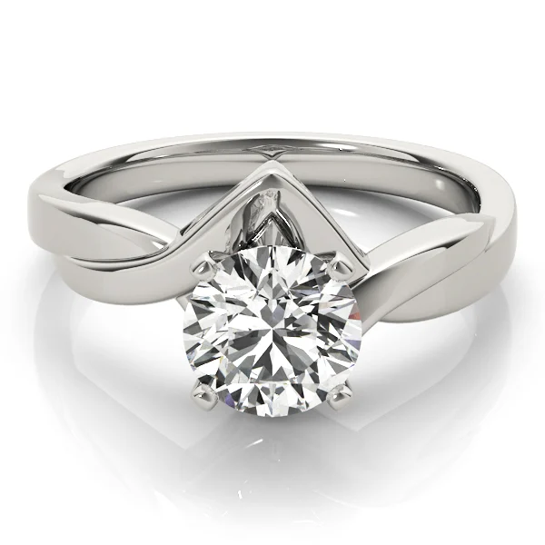 Twisted Shank Solitaire Engagement Ring - Image 3
