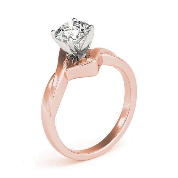 Twisted Shank Solitaire Engagement Ring - Image 12