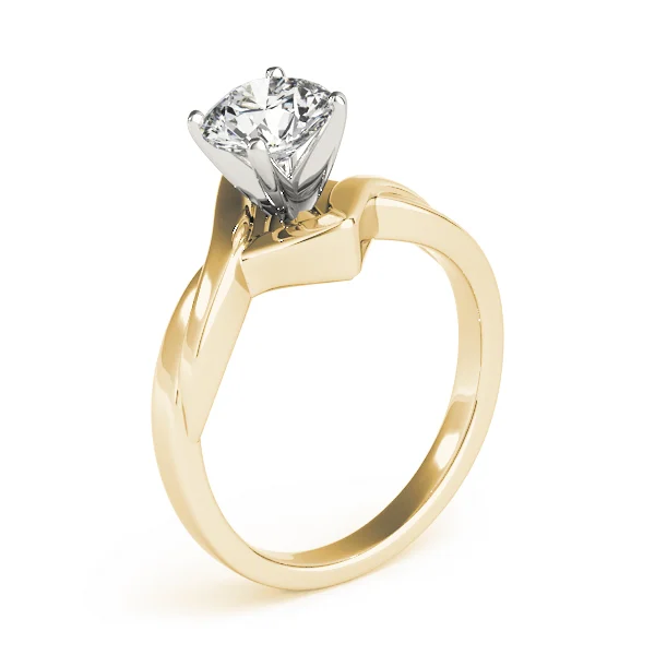 Twisted Shank Solitaire Engagement Ring - Image 8