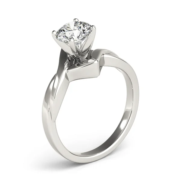 Twisted Shank Solitaire Engagement Ring - Image 4