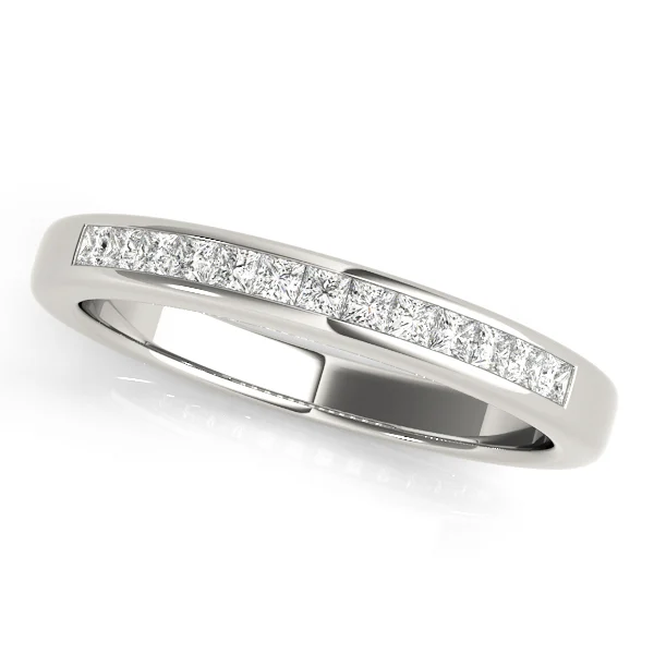 Channel Fancy Shape Princess Cut Wedding Band