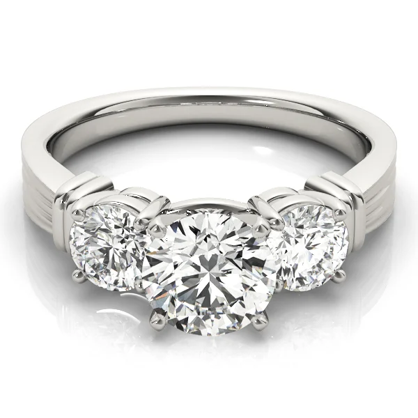 3-Stone Round Engagement Ring - Image 3