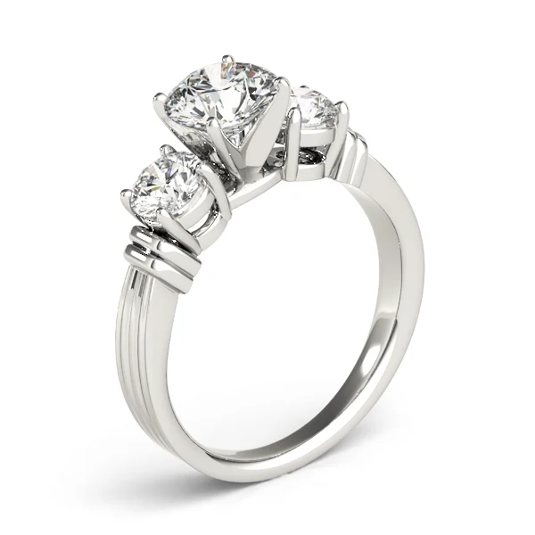 3-Stone Round Engagement Ring - Image 4