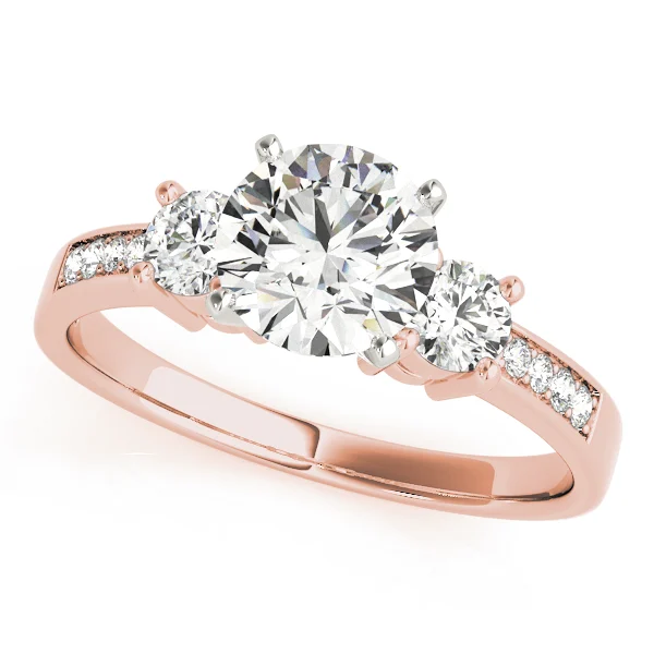 3-Stone Single Row Engagement Ring - Image 9