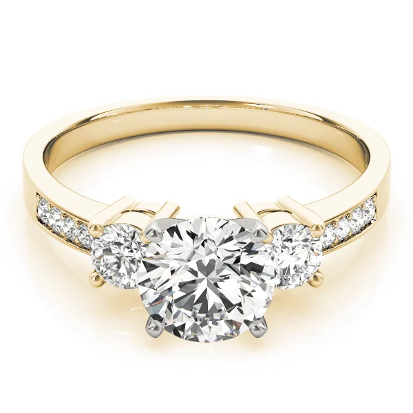 3-Stone Single Row Engagement Ring - Image 7