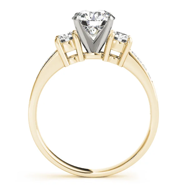 3-Stone Single Row Engagement Ring - Image 6