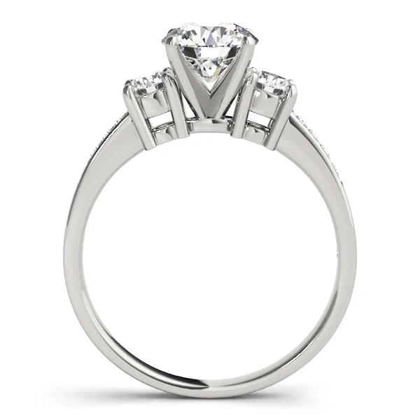 3-Stone Single Row Engagement Ring - Image 2