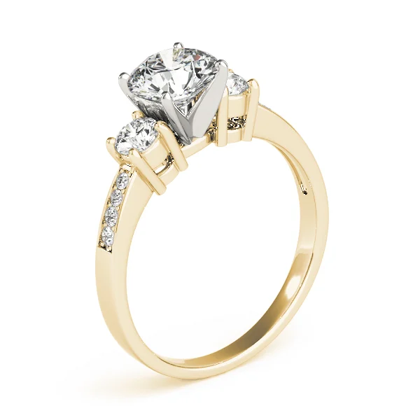 3-Stone Single Row Engagement Ring - Image 8
