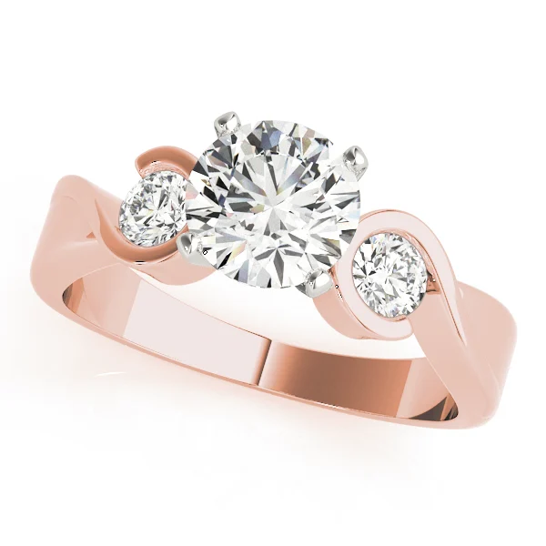 ENGAGEMENT RINGS 3 STONE ROUND - Image 9