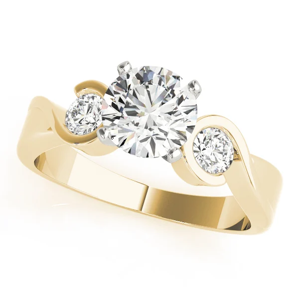ENGAGEMENT RINGS 3 STONE ROUND - Image 5