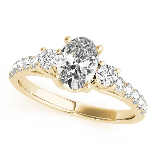 3-Stone Trellis Oval Engagement Ring - Image 5