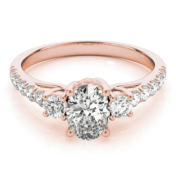 3-Stone Trellis Oval Engagement Ring - Image 11