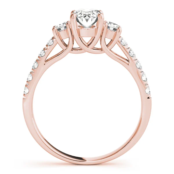 3-Stone Trellis Oval Engagement Ring - Image 10