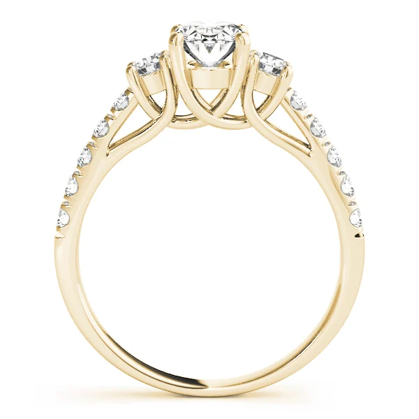 3-Stone Trellis Oval Engagement Ring - Image 6