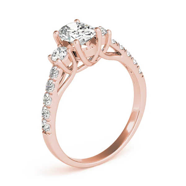 3-Stone Trellis Oval Engagement Ring - Image 12