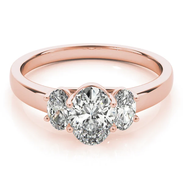 3-Stone Trellis Oval Engagement Ring - Image 11