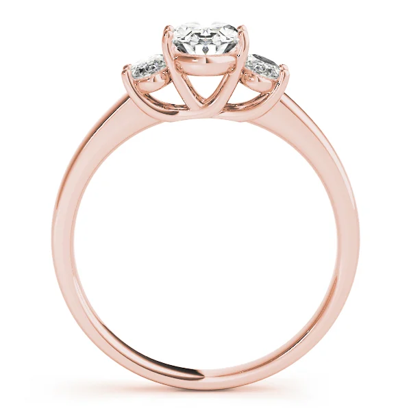 3-Stone Trellis Oval Engagement Ring - Image 10