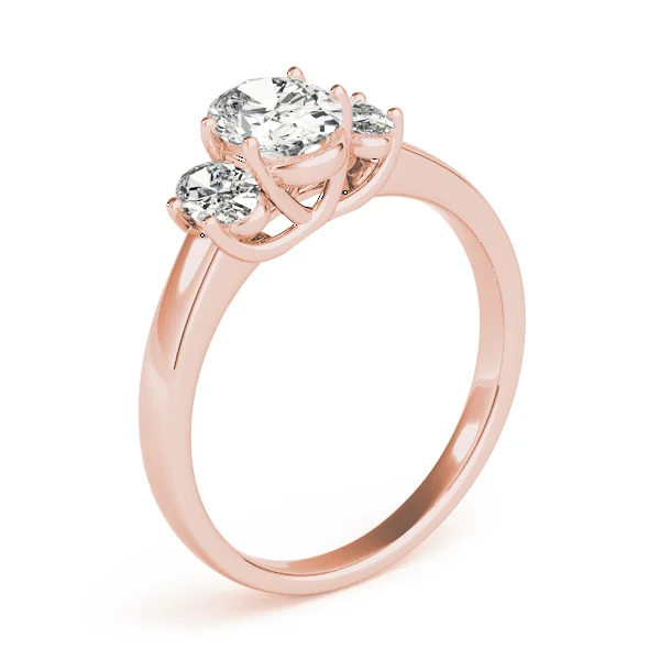 3-Stone Trellis Oval Engagement Ring - Image 12