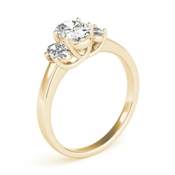 3-Stone Trellis Oval Engagement Ring - Image 8