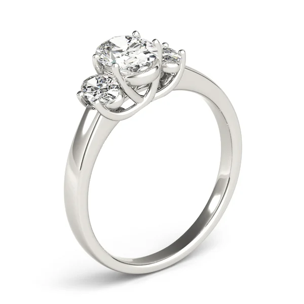 3-Stone Trellis Oval Engagement Ring - Image 4