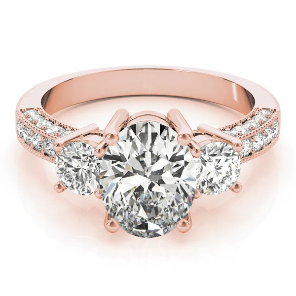 ENGAGEMENT RINGS 3 STONE OVAL - Image 11