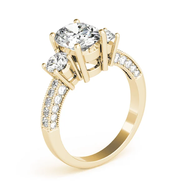 ENGAGEMENT RINGS 3 STONE OVAL - Image 8