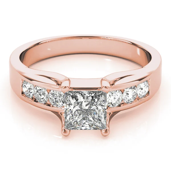 Single Row Channel Set Engagement Ring - Image 11