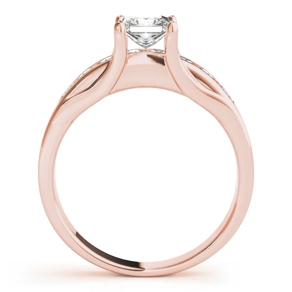 Single Row Channel Set Engagement Ring - Image 10