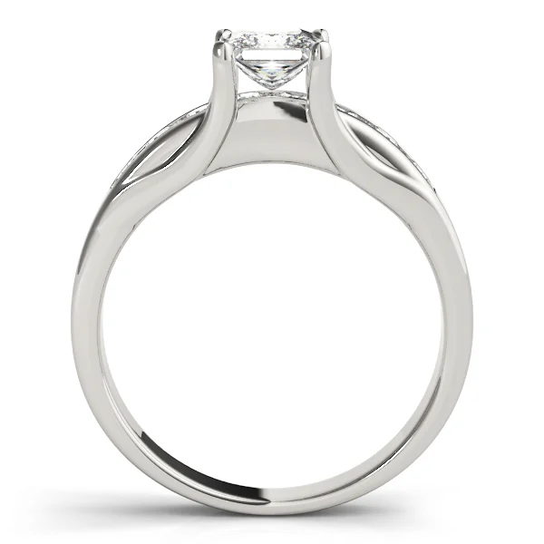 Single Row Channel Set Engagement Ring - Image 2